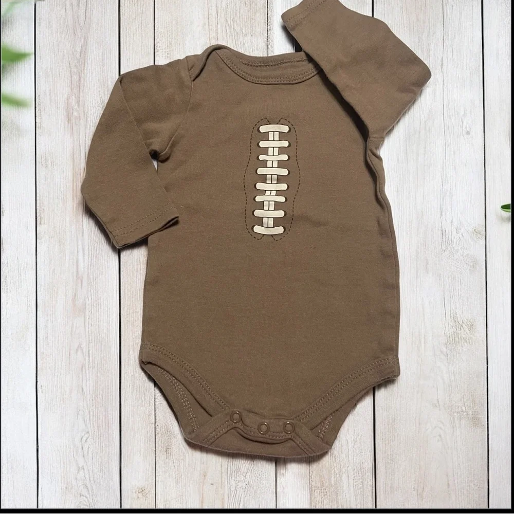 Cozy Striped,Animal Print, and Football Design Baby  Bodysuit Set
